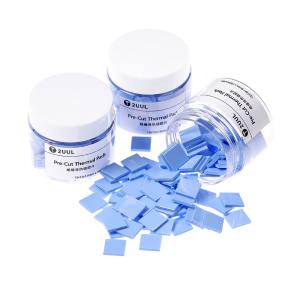 DISSIPATORE DI CALORE PAD TERMICO IN SILICONE PER RIPARAZIONE CELLULARI 12X12X1.5MM SC02 2UUL - 100 PEZZI