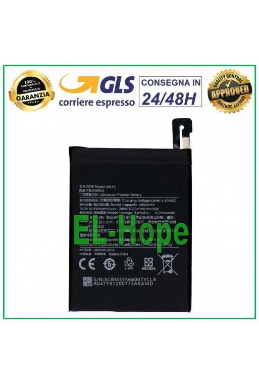BATTERIA BN45 PER XIAOMI REDMI NOTE 5 /5 PRO M1803E7SG 4000 mAh PARI ORIGINALE