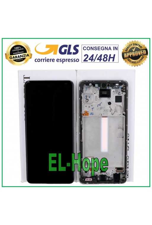 DISPLAY LCD TOUCH ORIGINALE SAMSUNG A52S SM A528 A528B FRAME BIANCO GH82-26861D