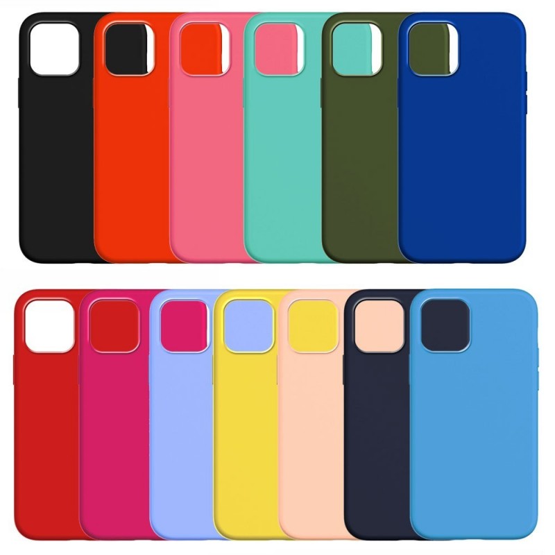 ROVI Colour Cover Morbida in Silicone Custodia con Effetto Soft Touch Per iPhone 14 Plus