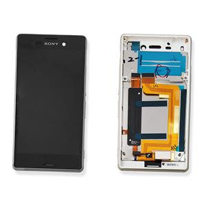 DISPLAY LCD PER SONY E2303 M4 AQUA SILVER CON FRAME 124TUL0013A