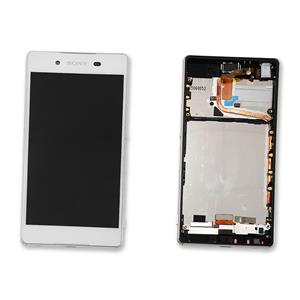 DISPLAY LCD PER SONY E6553 Z3 PLUS BIANCO CON FRAME 1293-1497