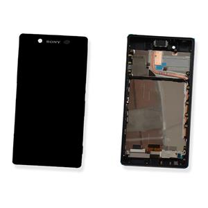 DISPLAY LCD PER SONY E6553 Z3 PLUS NERO CON FRAME 1293-1496