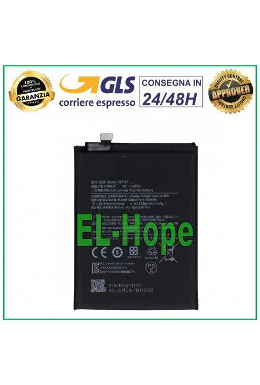 BATTERIA BP42 PER XIAOMI MI 11 LITE M2101K9AG 4250 mAh BATTERY PARI ORIGINALE
