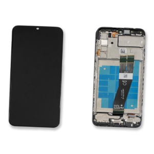 DISPLAY LCD SAMSUNG SERVICE PACK SM-A037G - A03S NERO CON FRAME