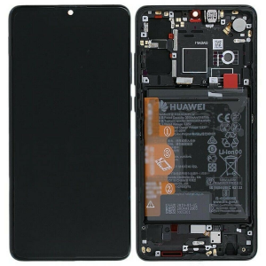LCD DISPLAY HUAWEI SERVICE PACK P30 NEW EDITION NERO BLACK CON FRAME E BATTERIA