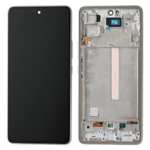DISPLAY LCD SAMSUNG SERVICE PACK A53 5G 2022 BIANCO CON FRAME - SM-A536B