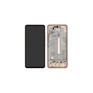 DISPLAY LCD SAMSUNG SERVICE PACK A53 5G 2022 GOLD PEACH ORO CON FRAME - SM-A536B