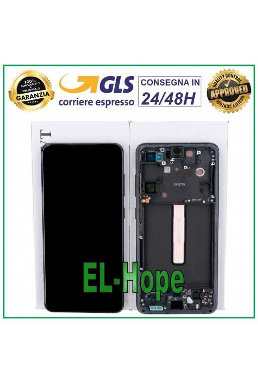 DISPLAY FRAME ORIGINALE SERVICE SAMSUNG S21 FE SM-G990 TOUCH GRAY GH82-26420A
