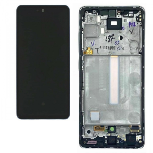 DISPLAY LCD SAMSUNG SERVICE PACK A52 4G / 5G 2021 BIANCO CON FRAME - SM-A525F / SM-A526B