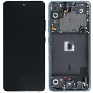 DISPLAY LCD SAMSUNG SERVICE PACK SM-A525 - A52 4G - SM-A526 - A52 5G BLU CON FRAME