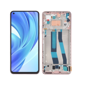 DISPLAY - LCD XIAOMI MI 11 LITE 4G/5G ROSA CON FRAME OLED M2101K9AG