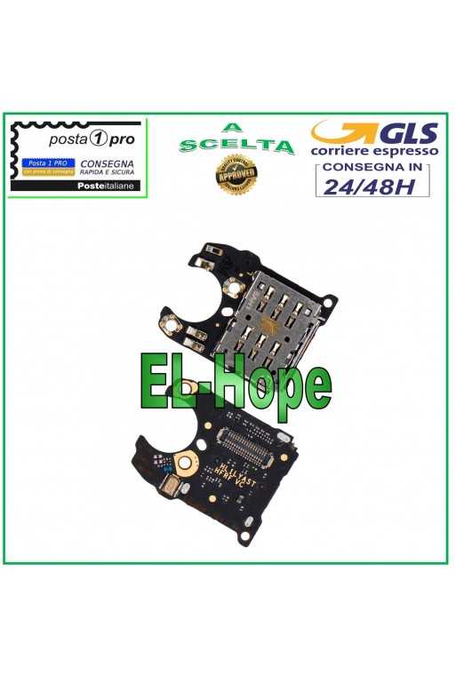 LETTORE SIM CARD READER PER HUAWEI MATE 20 PRO LYA-L09 L29 + MICROFONO ANTENNA