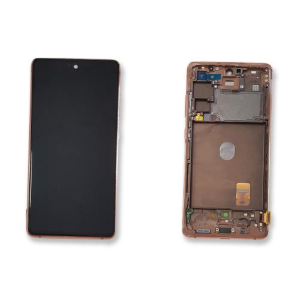 DISPLAY LCD SAMSUNG SERVICE PACK SM-G780 - SM-G781 - S20 FE 5G CLOUD ORANGE CON FRAME
