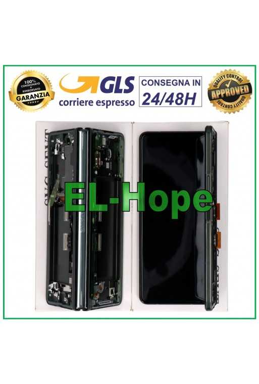 DISPLAY LCD ORIGINALE SAMSUNG Z FOLD 3 5G SM-F926 TOUCH VERDE GREEN GH82-26283B