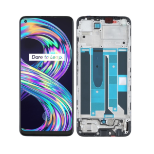 DISPLAY - LCD OPPO REALME 8 PRO NERO CON FRAME INCELL RMX3081