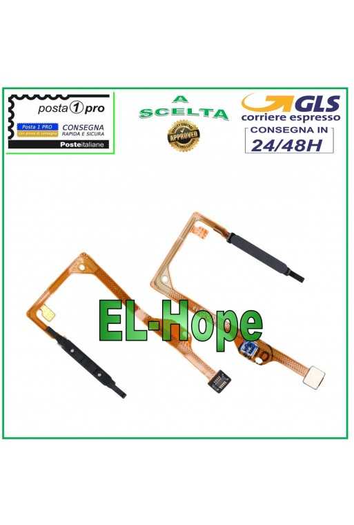 FLAT FLEX TASTO IMPRONTA DIGITALE FINGERPRINT HUAWEI P SMART 2021 PPA-LX2 NERO