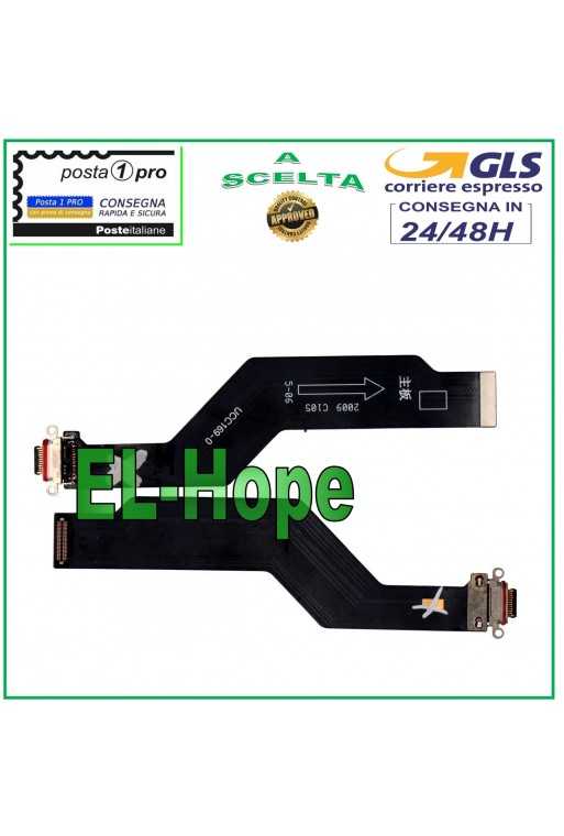 FLAT FLEX CONNETTORE DI RICARICA PER OPPO FIND X2 PRO CARICA TYPE C