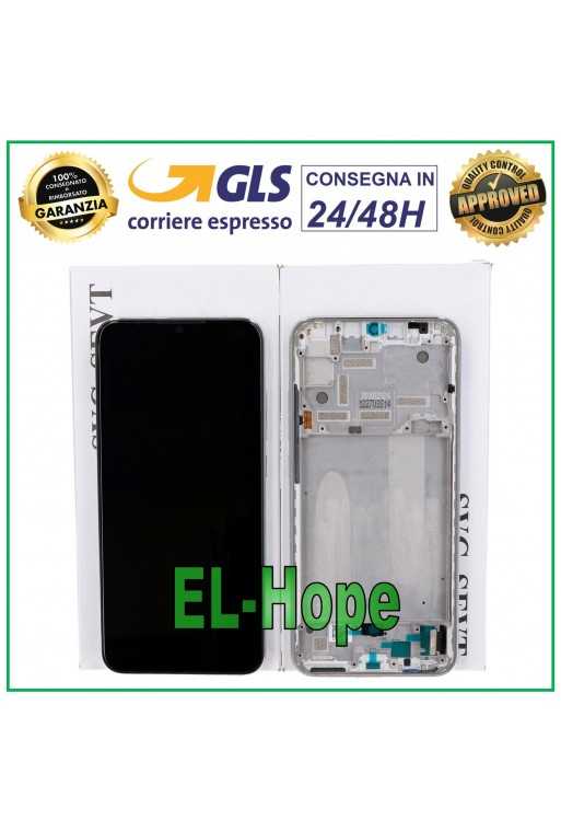 DISPLAY LCD ORIGINALE + FRAME XIAOMI MI A3 M1906F9 / Mi CC9E TOUCH SILVER BIANCO