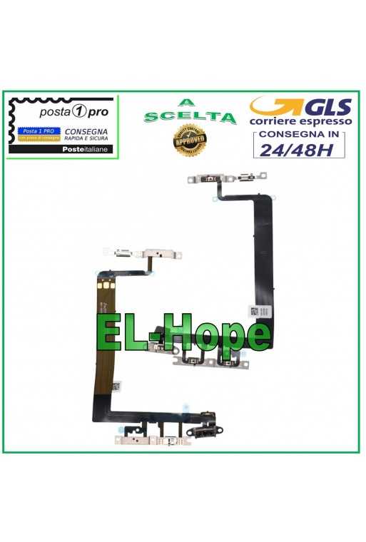 FLAT TASTO POWER ON OFF ACCENSIONE APPLE IPHONE 13 FLEX VOLUME MUTO LATERALE