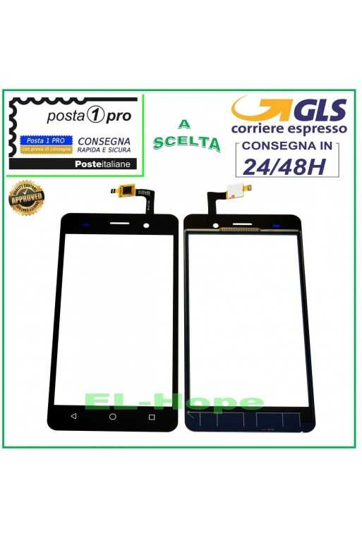 TOUCH SCREEN VETRO WIKO LENNY 3 DIGITIZER VETRINO NERO 5.0&amp;