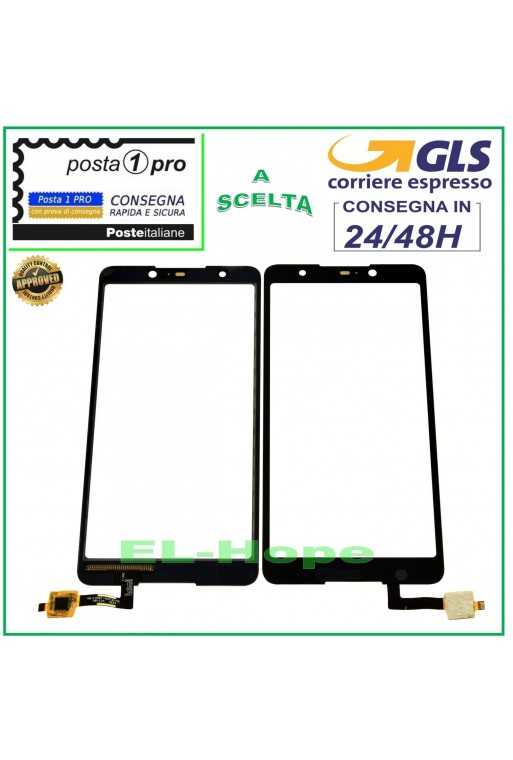 TOUCH SCREEN VETRO WIKO LENNY 5 DIGITIZER VETRINO NERO 5.7&amp;