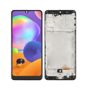 DISPLAY LCD SAMSUNG GALAXY A31 4G OLED NERO CON FRAME A315F A315G