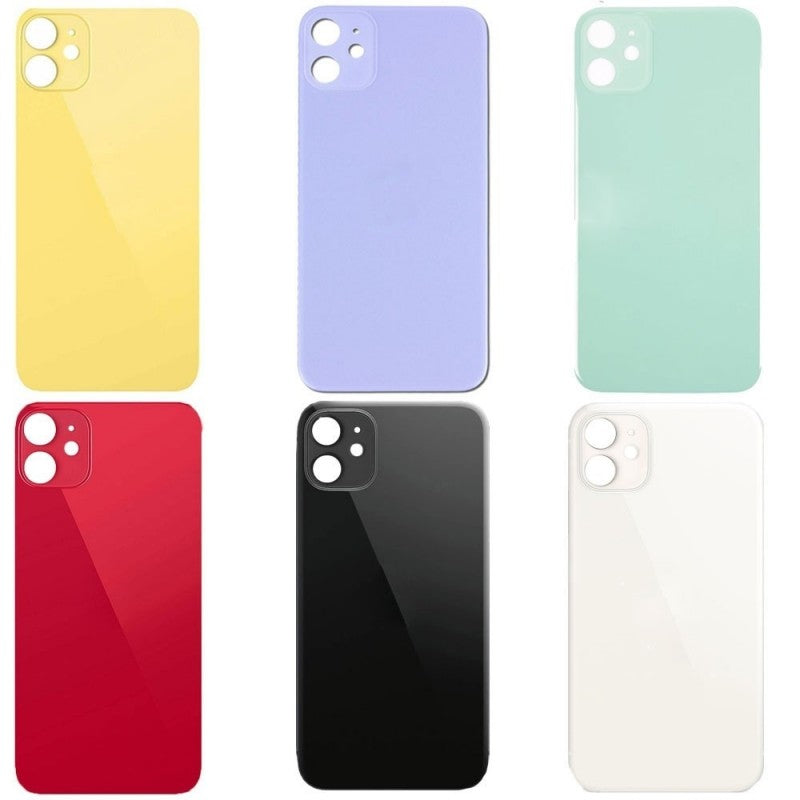 Back Cover Big Hole in Vetro Per iPhone 11 - NO LOGO