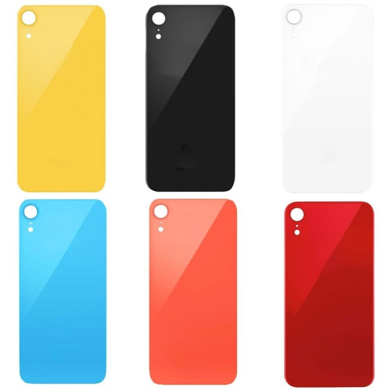 Back Cover Big Hole in Vetro Per iPhone XR - NO LOGO