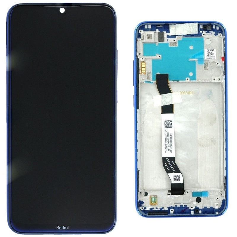 Xiaomi SERVICE PACK Display LCD ORIGINALE + Frame Per Redmi Note 8 M1908C3JH, M1908C3JG, M1908C3JI | Blue
