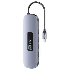 HUB TYPE-C MULTIFUNZIONE GRIGIO US-SJ644 USAMS 10 IN 1