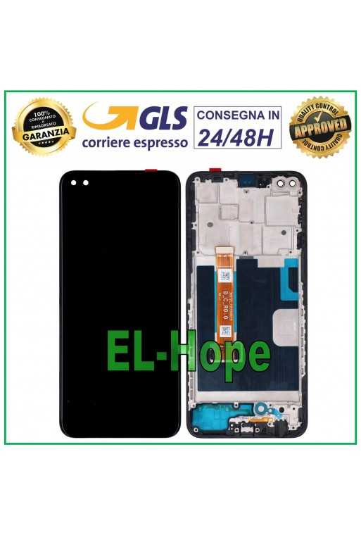 DISPLAY LCD + FRAME PER OPPO RENO 4Z 5G CPH2065 TOUCH SCREEN SCHERMO VETRO