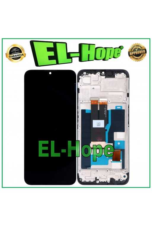 DISPLAY LCD + FRAME PER OPPO REALME C31 RMX3501 TOUCH SCREEN VETRO SCHERMO NERO