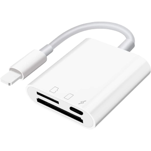 HUB LIGHTNING MULTIFUNZIONE BIANCO - 3 IN 1