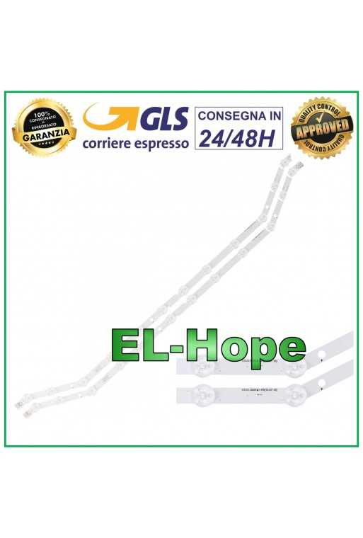 KIT 2 BARRE 12 LED PER TV 32&amp;quot; SAMSUNG D3GE-320SM1-R2 BN96-28763A UE32H5303AK