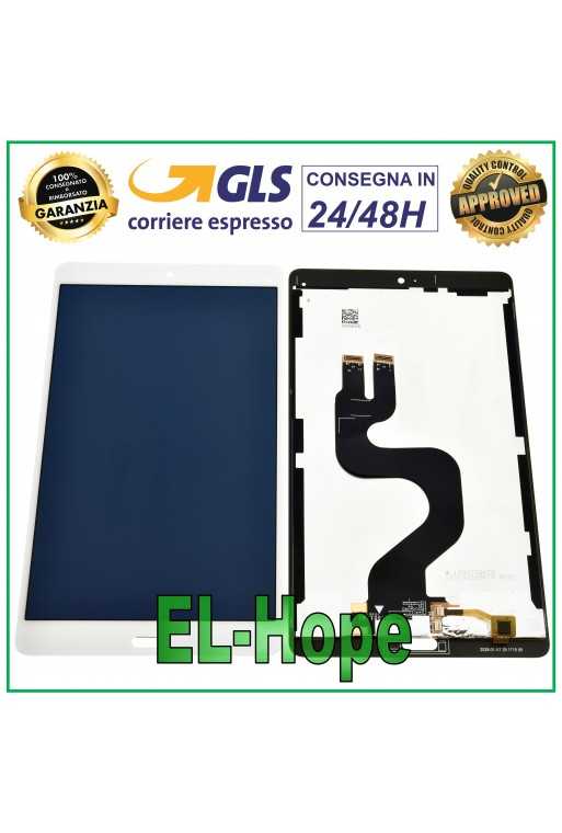 DISPLAY LCD PER HUAWEI MEDIAPAD M3 BTV-W09 BTV-DL09 TOUCH SCREEN 8.4&amp;quot; BIANCO