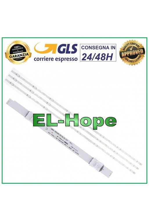 KIT 3 BARRE STRIP LED PER TV 40&amp;quot; SAMSUNG LB172 CSP V8DN-395SM0-R1 V5DN-395SM0-R2