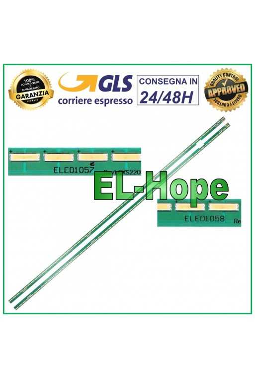 KIT 2 BARRE 60 LED PER TV 55&amp;quot; LG 55UH615VZBBE / 55UH605VZCBE / 55UF6 / 55UW340C