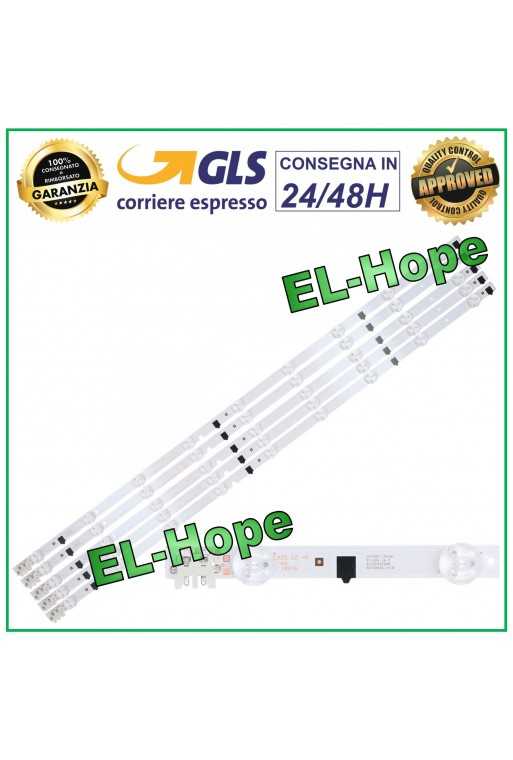 KIT 5 BARRE STRIP 9 LED PER TV 32&amp;quot; SAMSUNG UE32F6800SBXXU / UE32F6800SDXZT 650mm