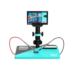 MICROSCOPIO DIGITALE HD CON MONITOR 7&amp;quot; E MULTIMETRO RF-50M RF4
