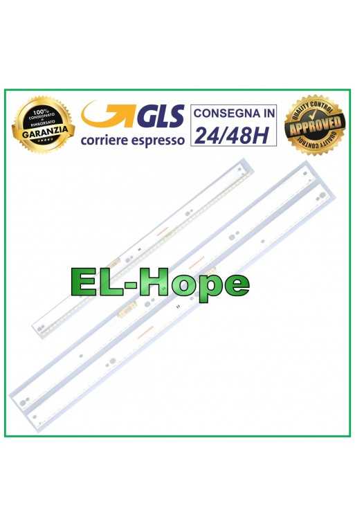 KIT 2 BARRE STRIP 58 LED PER TV 49&amp;quot; SAMSUNG UA49KU6500 / UA49KU6570 / UA49KU6900