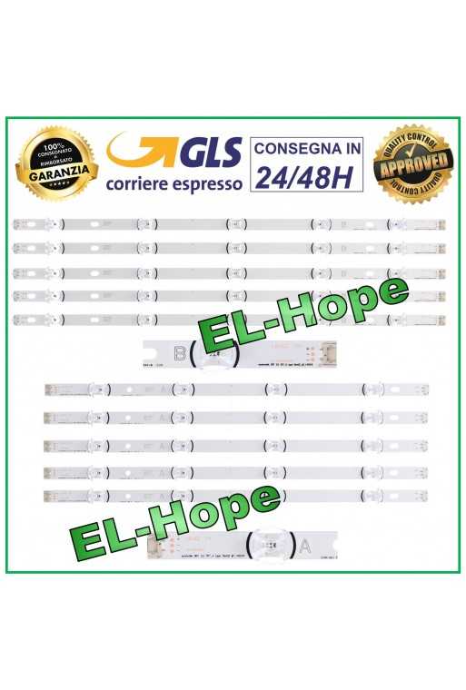 KIT 10 BARRE STRIP LED TV 50&amp;quot; LG AGF78401501 916L-1730A/1731A 50LB561V 50LB560