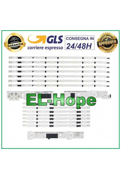 KIT 14 BARRE STRIP LED PER TV 40&amp;quot; SAMSUNG 2013SVS40F-L-8 / 2013SVS40F-R-5