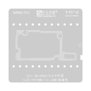 STENCIL PER REBALLING LAYER SAMSUNG S21 PLUS G996U/0/D/W 0.12 MM AMAOE