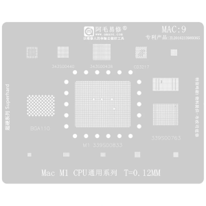 STENCIL PER REBALLING MACBOOK M1 MAC9 0.12MM AMAOE