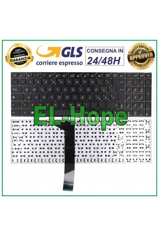 TASTIERA ITALIANA PER NOTEBOOK ASUS X550 K550 F550 R510 F552 P550 X501 NERA