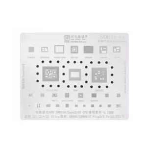 STENCIL PER REBALLING FULL IC SAMSUNG S21/ S21 PLUS / S21 ULTRA CPU G998U/ G996U/ SM8350 SAM15 AMAOE