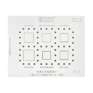 STENCIL PER REBALLING CPU EXYNOS 5430 7884 7885 7904 9610 8890 EU4 0.15 MM AMAOE