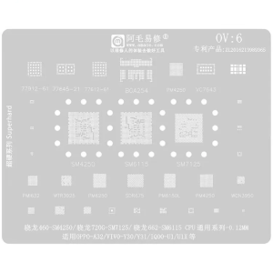 STENCIL PER REBALLING FULL IC OPPO - VIVO / CPU OV6 AMAOE