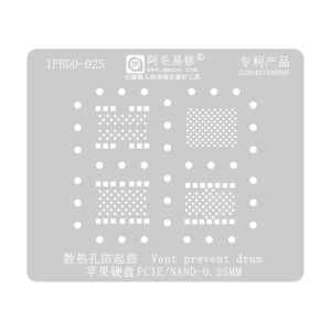 STENCIL PER REBALLING IPHDD BGA 0.25 MM AMAOE